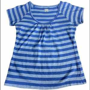 Columbia Striped Top Blue/Light Blue Cotton